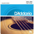 D'Addario EJ16 Phosphor Bronze 12-53 Acoustic Guitar Strings, Light image 0