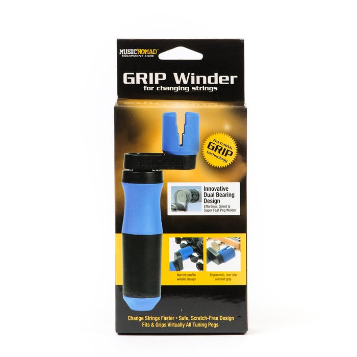 MusicNomad GRIP Winder - Rubber-Lined, Dual-Bearing Guitar String Winder image 4