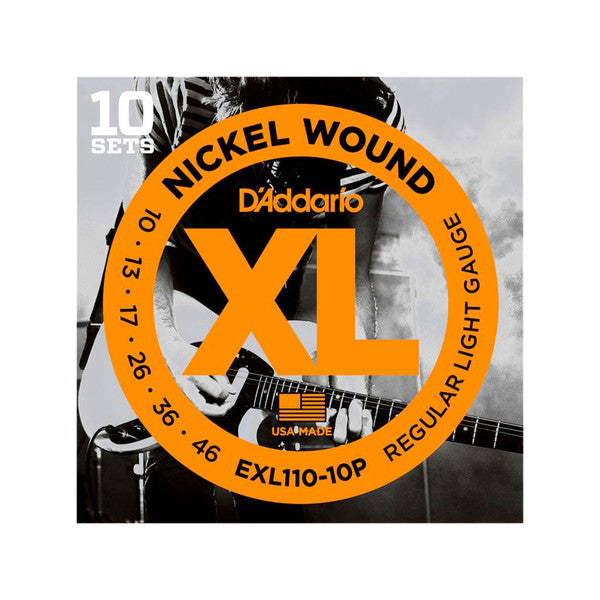 DAddario EXL110-10p Electric Guitar Strings 10-46 10 Pack image 0