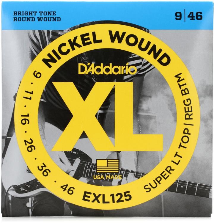 D'Addario EXL125 Nickel Wound 9-46 Electric Guitar Strings, Custom Light image 0
